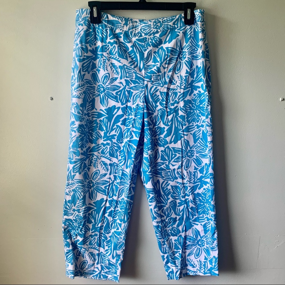 3/$20 Sale Talbots Petite Tropical Floral Print Pant